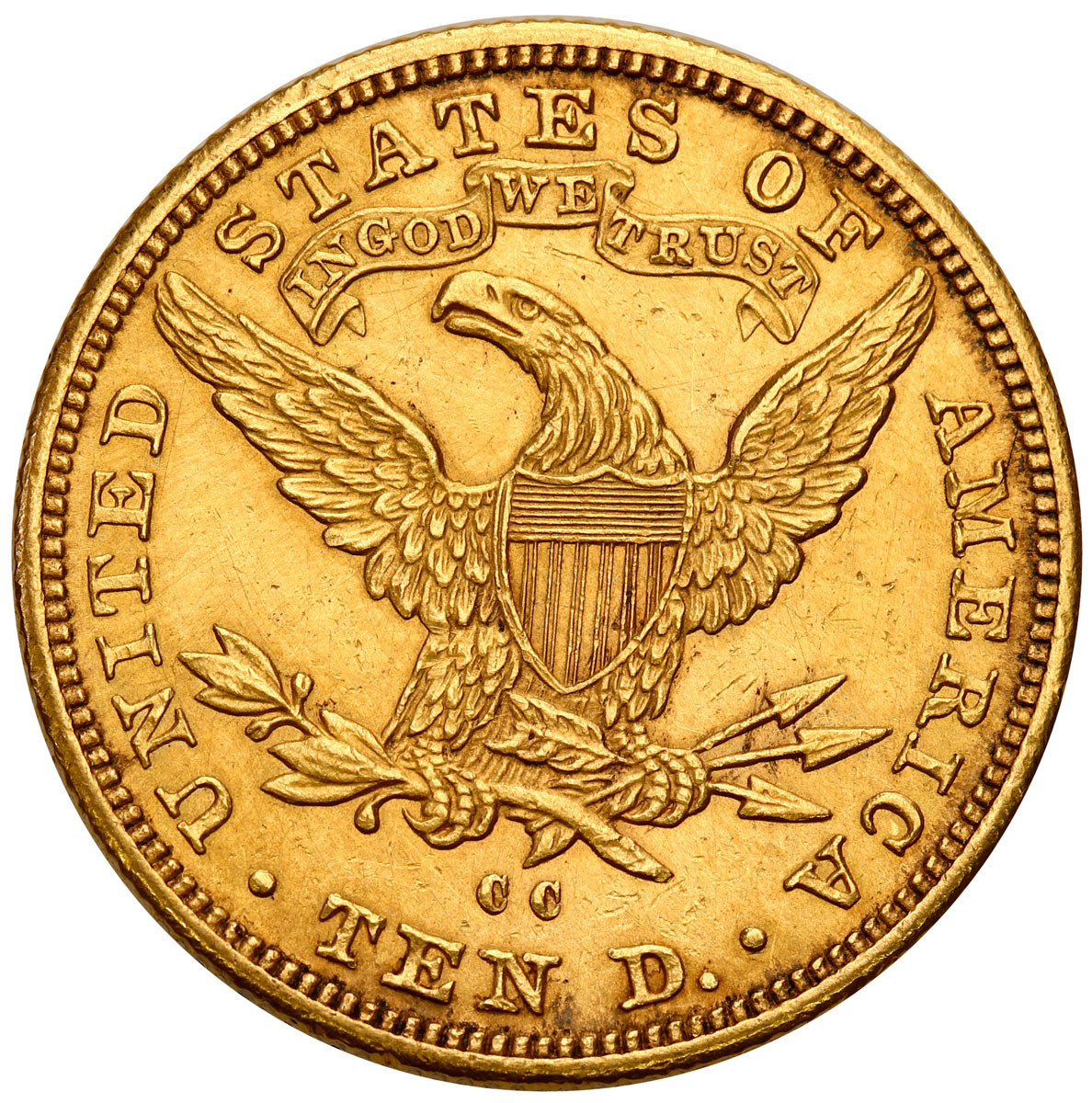 USA. 10 Dolarów 1890 CC, Carson City - RZADKIE